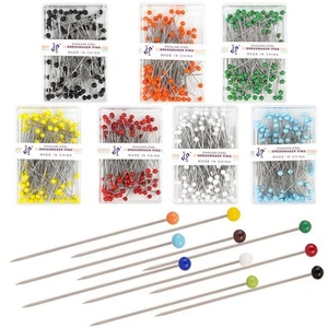 Pearl Head Pins Sewing Needles Dressmaking DIY Plastic/glass/stainless Steel - Picture 1 of 19