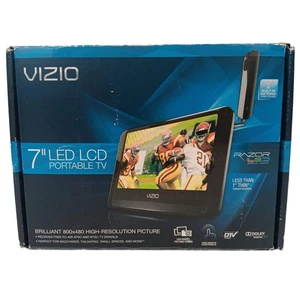 VIZIO 7" LED LCD Portable TV VMB070 Digital ATSC Tuner 800x480 w/ Remote Box - Picture 1 of 15