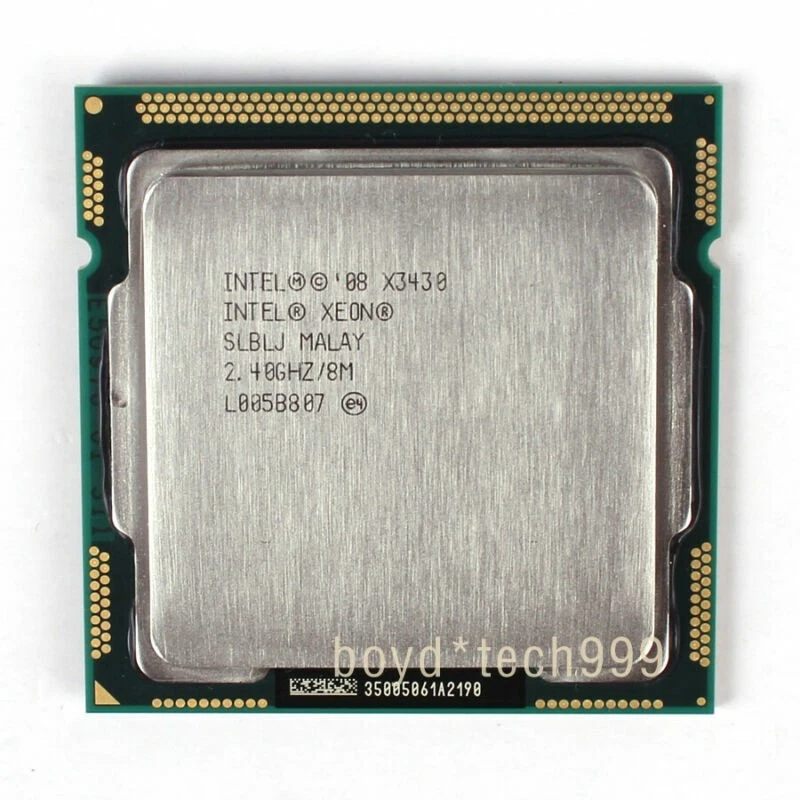INTEL Xeon X3430 PROCESSOR 2.4GHZ/8M/2.5GT/s（SLBLJ）LGA 1156 Socket H CPU - Image 1 of 1