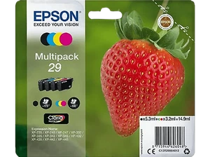 Cartucho de tinta - Epson C13T29864020 Fresa, 29 cartuchos, CMYK - Imagen 1 de 3