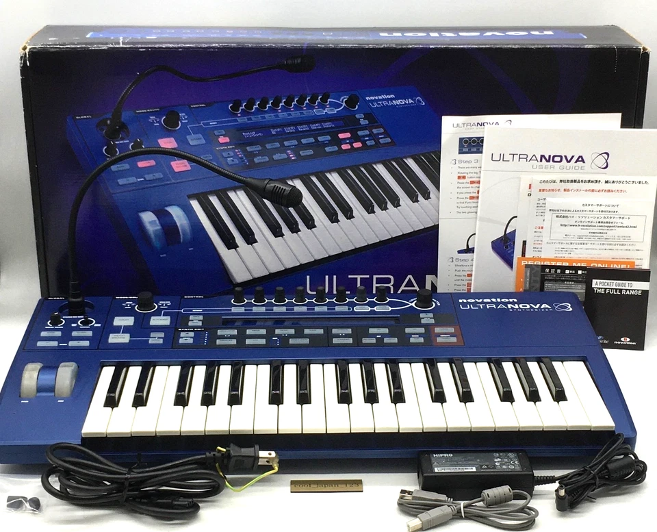 Excellent Novation ULTRANOVA Analog Modeling Synthesizer Blue Keyboard With Box - Image 1 of 4