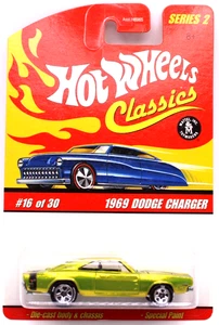 Hot Wheels Classics Series 2 #16 1969 Dodge Charger SF antifreeze WL5spk's - Picture 1 of 4