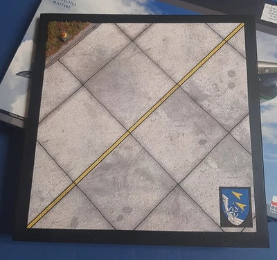 1/72 Fiat G.91 R/3 diorama base Luftwaffe Leichte KG.43 ( CM. 21X21X1 ) - Immagine 1 di 4