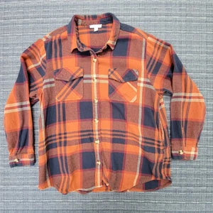 Camisa de playa almuerzo salón para mujer grande a cuadros con botones franela Gorpcore informal - Imagen 1 de 12