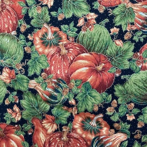 Abundance Kensington Quilting Treasures Fall Pumpkin Fabric 54 x 42 - Picture 1 of 4