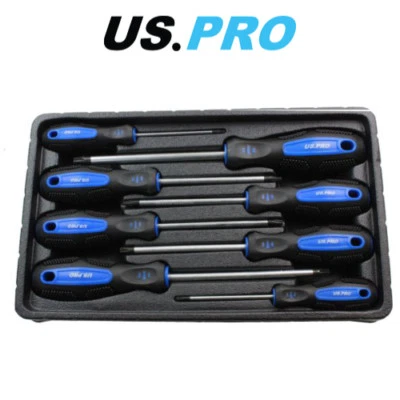 US PRO 8pc Tamper Proof Torx Screwdriver Set 1608 - Image 1 of 3