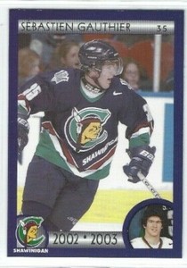 2002-03 Shawinigan Cataractes (QMJHL) Sebastien Gauthier