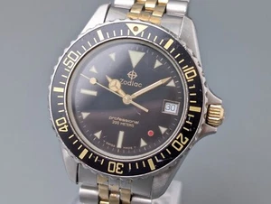 ZODIAC Professional 113.22.06 Red Dot Divers Quartz Men's Watch Vintage - Picture 1 of 16