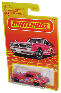 Matchbox Métal (2020) Mattel Rose '71 Nissan Skyline 2000 GTX Jouet Car 9/24