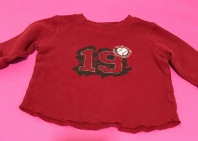 JUMPING BEANS - Camisa de béisbol manga larga para bebés niños infantes talla 12M #19 ¡Linda! Foto 1 de 4