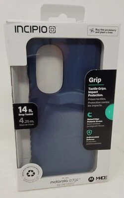 Funda rígida serie Incipio Grip para Motorola Edge+ 5G UW 2022, Midnight Navy Foto 1 de 4