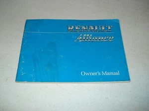 1984 RENAULT ALLIANCE OWNERS MANUAL ORIGINAL GLOVE BOX BOOK AMC - Picture 1 of 2