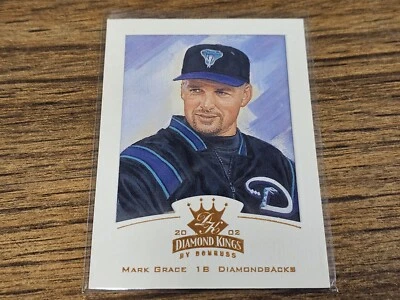 2002 Diamond Kings #79 Mark Grace White Frame Nmmt - Image 1 of 3