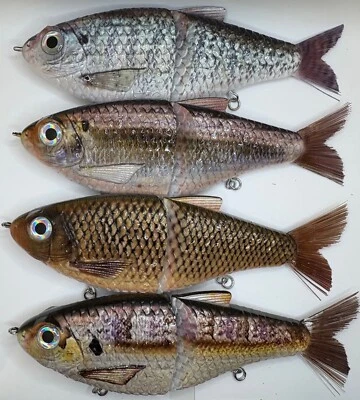 TYG глушитель скольжения приманка плавучие на заказ 7 дюймов 4 упаковки скольжения приманки новый KGB - Изображение 1 из 4