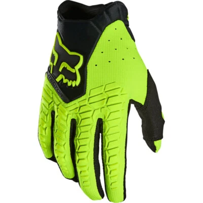 Fox Pawtector FLO Yellow Cheap Discount MX Dirt Bike Gloves - image 1 of 3