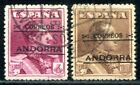 SPANISCH ANDORRA 1928 11-12C gestempelt SPITZENWERTE 1100?(S1500
