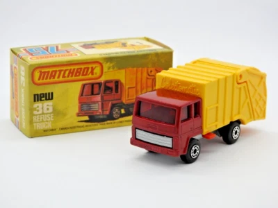 MATCHBOX SUPERFAST 1982 No.36 REFUSE TRUCK MINT IN VNM 'L' BOX - Image 1 of 4