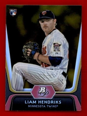 2012 Bowman Platinum Gold #3 Liam Hendriks RC - Image 1 of 2