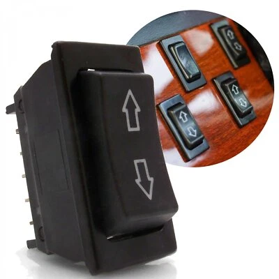 Interruptor basculante momentáneo de cerradura de puerta de ventana eléctrica universal 5 pines 12 V flecha arriba abajo Foto 1 de 4