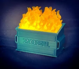 2021 Dumpster Fire - Christmas Decoration Commemorative Holiday Gift Personalize - Picture 1 of 19