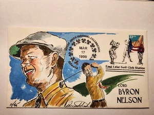 Lord Byron Nelson, Cover, Wild Horse Cachets, Golf, PGA, H/P, 1999 - Picture 1 of 2