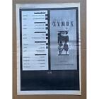 CLAN OF XYMOX/4AD CAD 503/NEW RELEASES POSTER SIZED original music press advert 