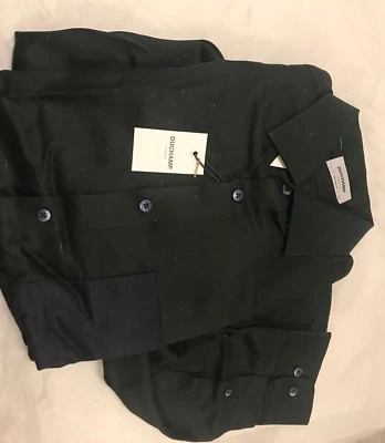NWT - DUCHAMP Dark Green Multi 100% Cotton Luxury Shirt Size 17 - 43 - Image 1 of 4