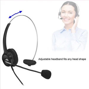 OY131 Single Ear Headset USB Headphones Head-mounted Computer Headphone For Kit - Picture 1 of 7