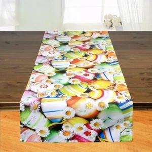 Tischläufer OSTEREIER 40x140 cm tolles Druck-Motiv Eyecatcher Ostern Frühling - Bild 1 von 4