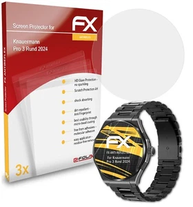 atFoliX 3x folia ochronna ekranu do Knauermann Pro 3 okrągła 2024 matowa i odporna na wstrząsy - Zdjęcie 1 z 8