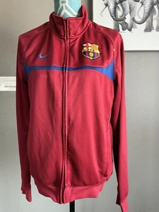 FC Barcelona 2010 Nike Line Up Track Jacket Men's Medium Red Full Zip - Picture 1 of 4