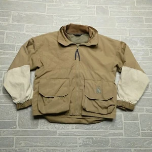 VINTAGE Columbia Hunting Jacket Mens Medium Beige 3 in 1 Removable Liner Canvas - Picture 1 of 16