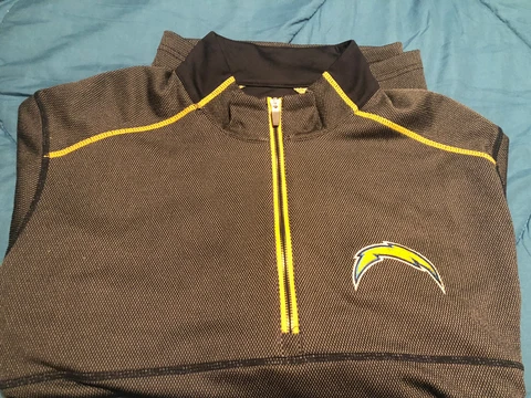 Los Angeles Chargers Football NFL Mens Quarter Zip Pullover size XXL  Men's sz Cover