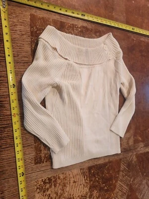 Hillard & Hanson Suéter Mujer M Blanco Crema #S30 Foto 1 de 3