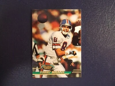 1993 Topps Stadium Club Football Tommy Maddox Card # 12 - Image 1 of 2
