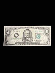 Circulated $50 Bill (Fifty Dollar Bill) - 1985 - Picture 1 of 2