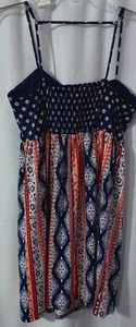 Maurices Damen Sommerkleid Gr. XL Mehrfarbig Spaghettiträger Blumen Geometri - Bild 1 von 7