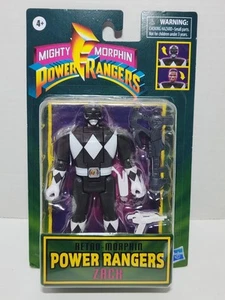 Figura de acción Mighty Morphin Power Rangers Black Ranger Zach Retro-Morphin - Imagen 1 de 12