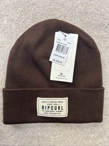 Brand New With Tags Ripcurl Premium Surf BEANIE Brown - Picture 1 of 3