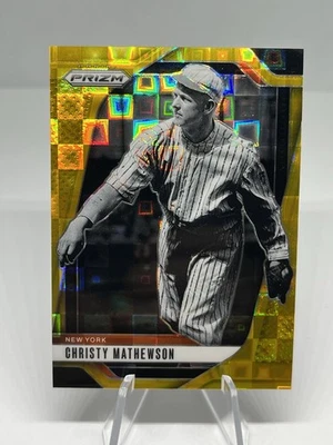Pandora dorada Panini Prizm Christy Mathewson 2025/4 tarjetas #129 SSP METS Foto 1 de 2