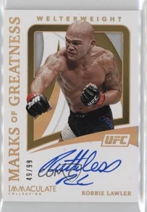 Panini Immaculate UFC 2021 Marcas de grandeza/99 Robbie Lawler #MG-RLW automático - Imagen 1 de 3