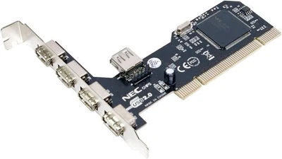 LogiLink PCI Schnittstellenkarte USB 2.0 4+1x - Bild 1 von 3