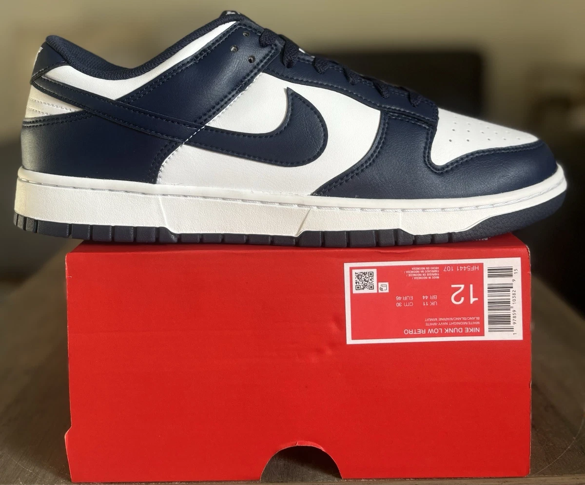 Nike Dunk Low White Midnight Navy for Sale | Authenticity
