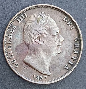 1837 Half Penny William VI Copper Coin Lot G3 - Picture 1 of 2