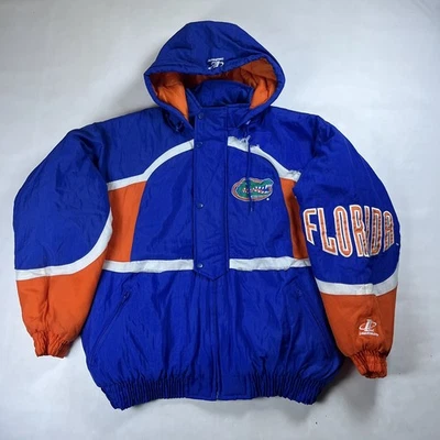 Chaqueta De Colección Florida Gators Para Hombres Grande Logo Manga Cremallera Abombada Envejecida Foto 1 de 4