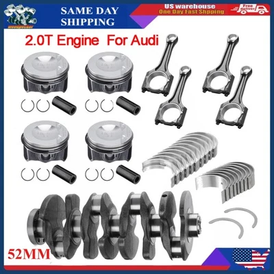 2.0T Crankshaft /Conrods /Bearing /Pistons For  Volkswagen Golf GTI MK7 Audi A3 - Image 1 of 4