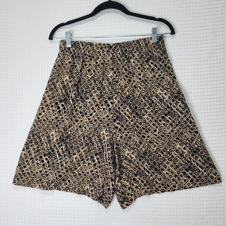 Vtg GUC Koret Womens Est. Small Brown Abstract Diamond Pattern Relaxed Shorts - Image 1 of 4