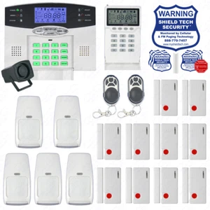 Kit de alarma para casa inalámbrico sistema de seguridad indicador de voz pantalla retroiluminada enchufe de EE. UU. EW - Imagen 1 de 11