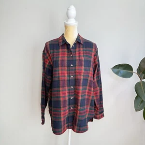 American Eagle Outfitters Vintage Womens Shirt Size S Red Plaid Flannel - Picture 1 of 4