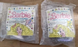 1990 Barbie - Happy Meal Toys (2) Lights & Lace, Hawaiian Fun NIP - Picture 1 of 7